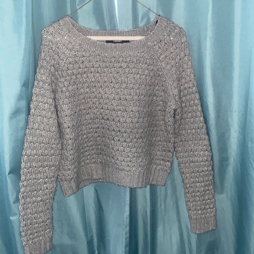 Grey Knit Sweater